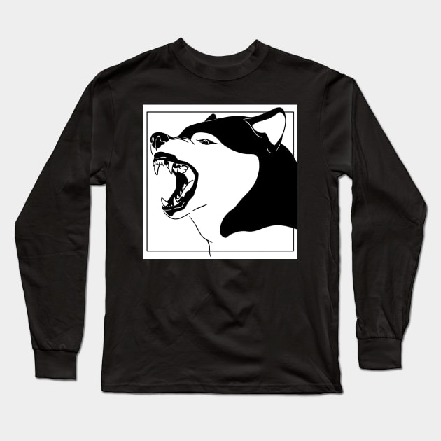 Wolf Long Sleeve T-Shirt by ImaginativeWild